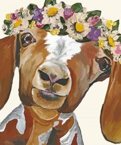 Animal With Flower Crown Diamond Painting