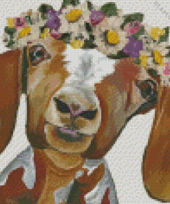 Animal With Flower Crown Diamond Painting