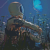 Astronaut Spaceman With Butterfly Diamond Painting