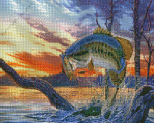 Bass Fish Diamond Painting