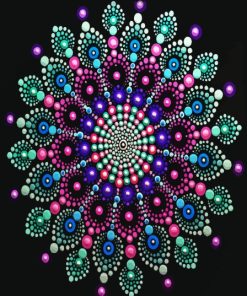 Beautiful Dotting Mandala Diamond Painting