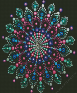 Beautiful Dotting Mandala Diamond Painting