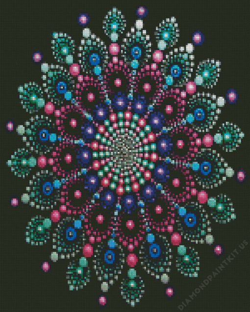 Beautiful Dotting Mandala Diamond Painting