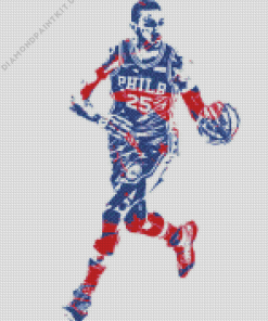 Ben Simmons Philadelphia 76ers Diamond Painting