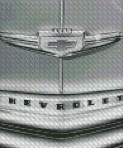 Black And White Chevy Symbol Diamond Painting