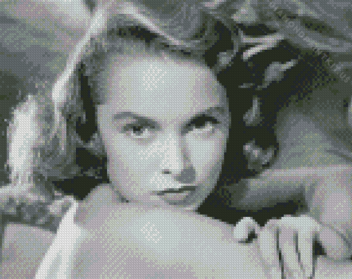 Black and White Janet Leigh Diamond Painting