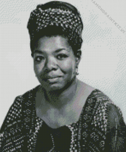 Black And White Poet Maya Angelou Diamond Painting