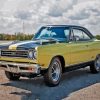 Black Yellow Plymouth GTX Diamond Painting