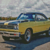 Black Yellow Plymouth GTX Diamond Painting