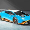 Blue Lamborghini 2 Diamond Painting