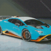 Blue Lamborghini 2 Diamond Painting