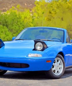 Blue Miata Diamond Painting