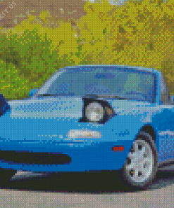 Blue Miata Diamond Painting