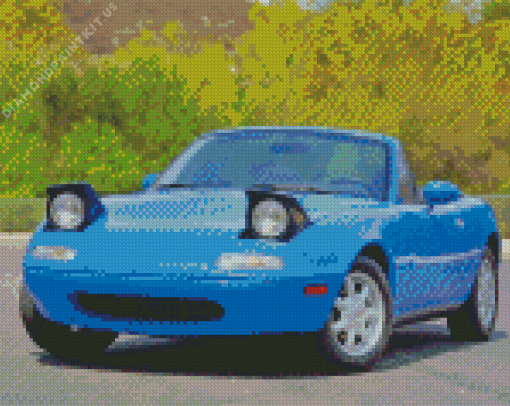 Blue Miata Diamond Painting