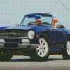 Blue Triumph Car Diamond Painting