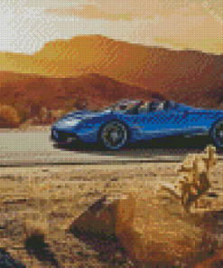 Blue Pagani Huayra Diamond Painting