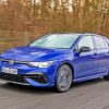 Blue VW Golf 7 R Car Diamond Painting