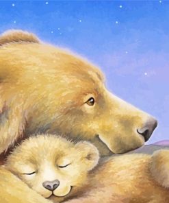 Brown Bears Diamond Painting