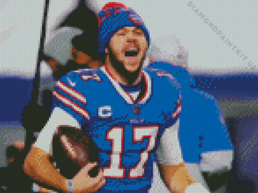 Buffalo Bills Footballer Diamond Painting