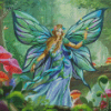 Butterfly Fairy In Forest Diamond Painting