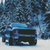 Chevy in Snow Diamond Painting