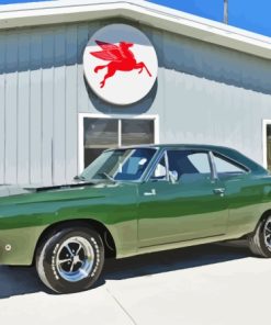 Classic Green Roadrunner Diamond Painting