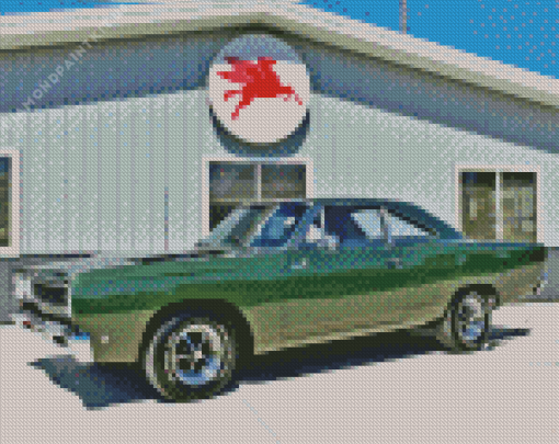 Classic Green Roadrunner Diamond Painting