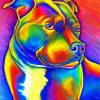 Colored Rainbow Dog Diamond Painting