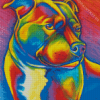 Colored Rainbow Dog Diamond Painting