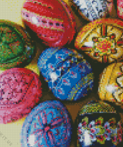 Colorful Ukrainian Egg Diamond Painting