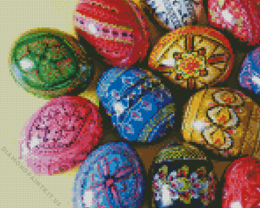 Colorful Ukrainian Egg Diamond Painting