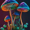 Colorful Mushroom Art Diamond Painting