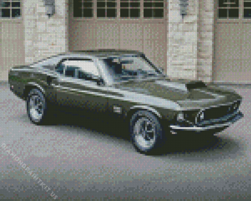 Cool 69 Mustang Diamond Painting