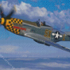 Cool P51 Mustang Fighter Diamond Painting