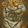 Cute Smiling Tiger Diamond Painting