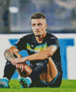 Footballer Sergej Milinkovic Savic Diamond Painting