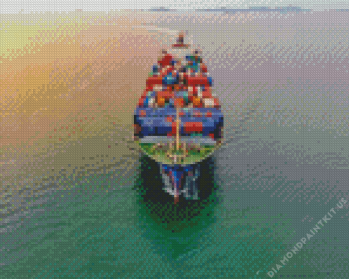 Freighter Ship Diamond Painting