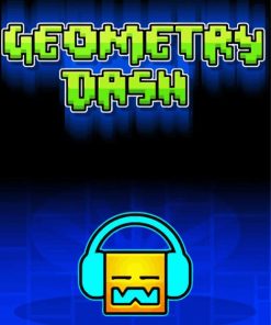 Geometry Dash Game Poster Diamond Painting