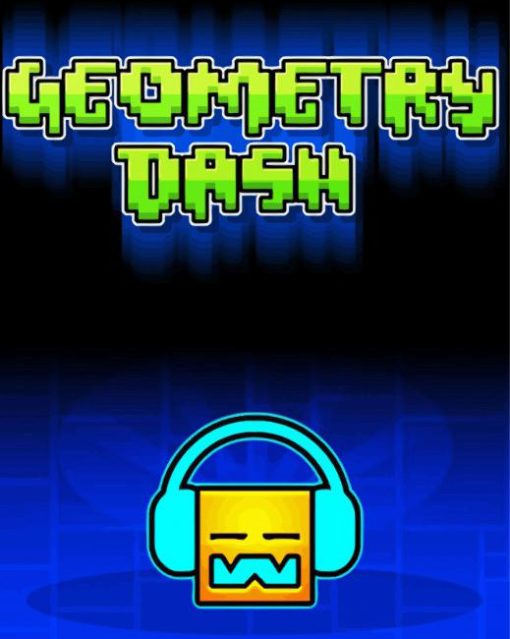 Geometry Dash Game Poster Diamond Painting