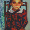 Girl With Flowers By Irma Stern Diamond Painting