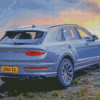 Gray Bentley Car Diamond Painting