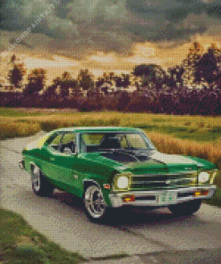 Green Vintage Nova Diamond Painting