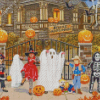 Haunted Halloween House Diamond Painting