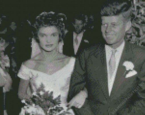 JFK And Jackie Wedding Diamond Painting