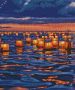 Lantern Floating Diamond Painting