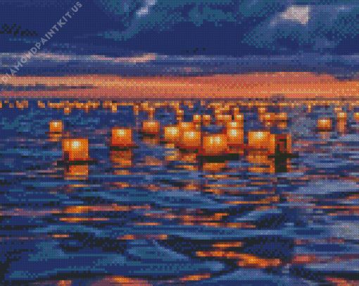 Lantern Floating Diamond Painting