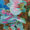 Light Blue Flower Diamond Painting