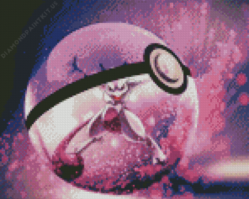 Mewtwo Ball Diamond Painting