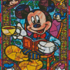 Mickey Mouse Disney Stained Glass Diamond Painting