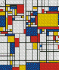 Mondrian Square Art Diamond Painting